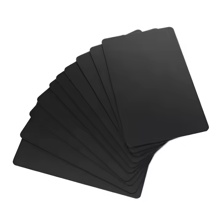 RFID black Ironing gold and silver blank id credit PVC card smart business thank you vip greeting gu