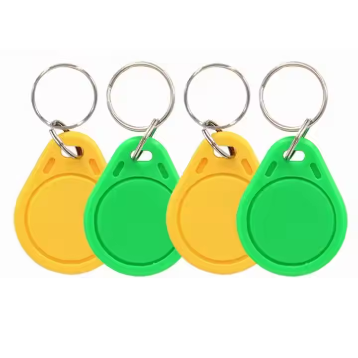 custom125khz Frequency RFID Key fob BLANK tag NFC With plastic ABS smart Keychain hotel door access 