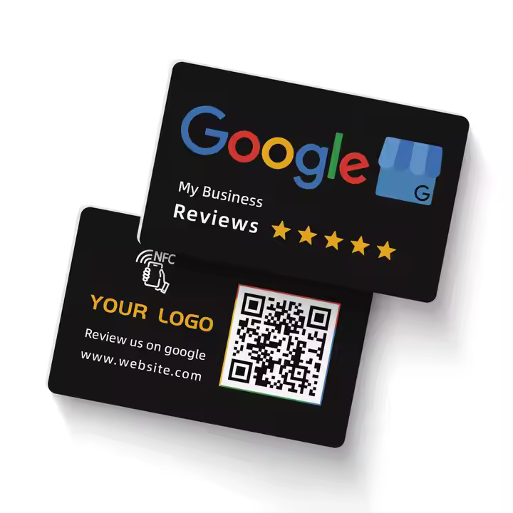google good reviews tap card tiktok ins facebook pvc stand table sticker restaurant shop by TapFive