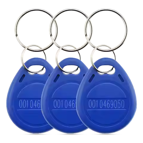 custom125khz Frequency RFID Key fob BLANK tag With plastic ABS smart Keychain hotel door access elev