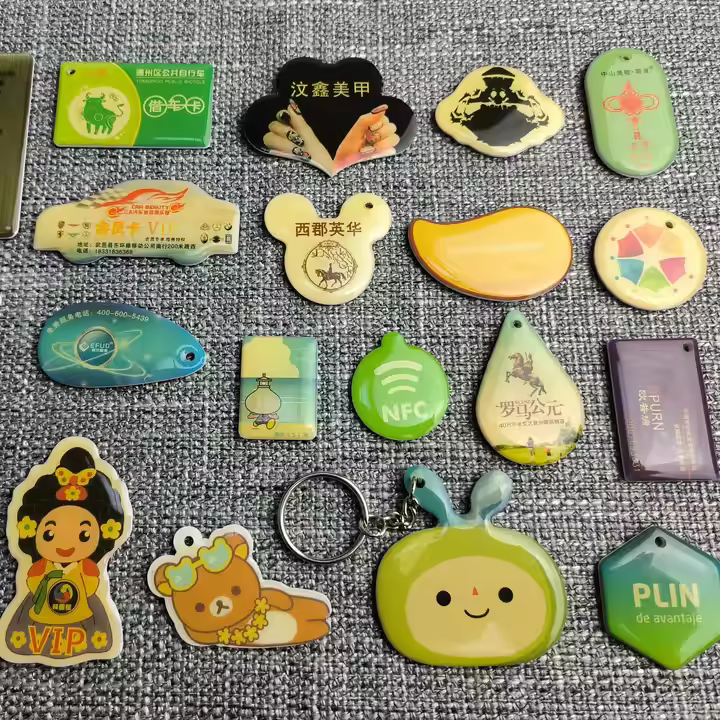 customized Waterproof 13.56MHz RFID PVC Epoxy NFC Key Card for Access Control access control washing