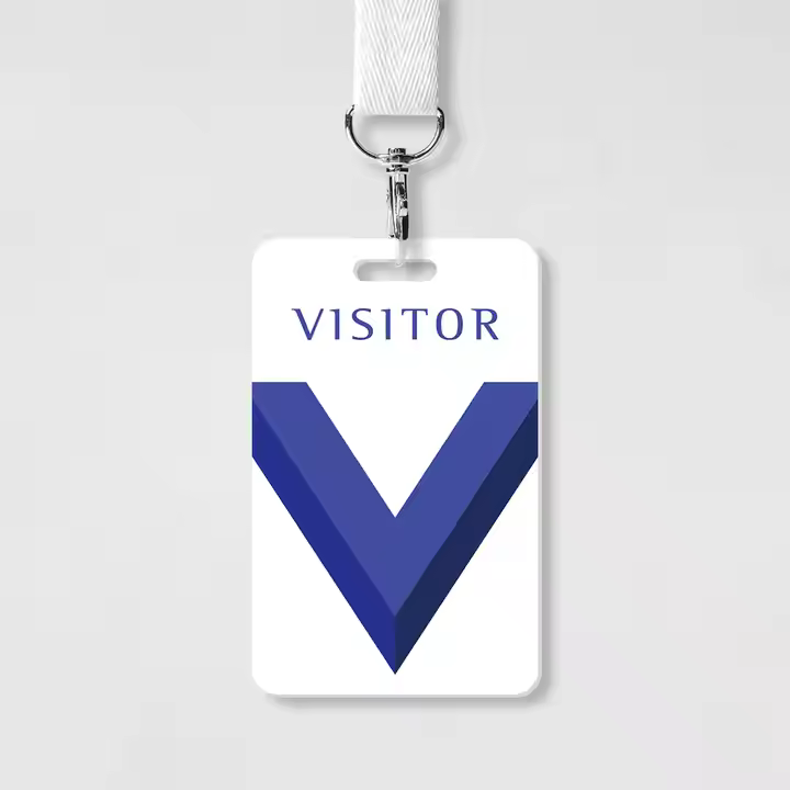 standard size visitor pvc card no chip customer visiting access control management business card exh