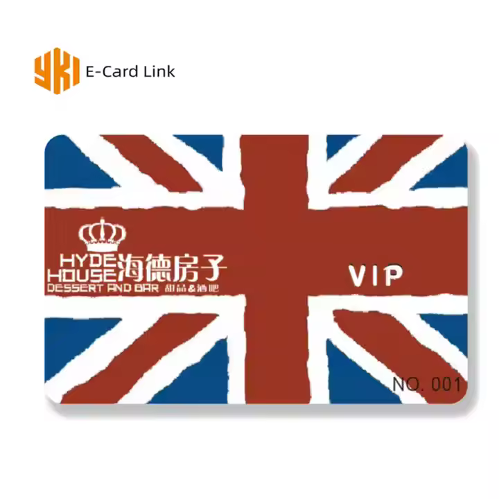 High Quality Custom Design Printed Contactless Plastic Business Card Smart Chip RFID NFC matte gloss