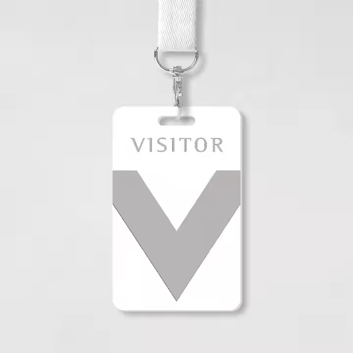 standard size visit pvc card no chip customer visitors access control management business card