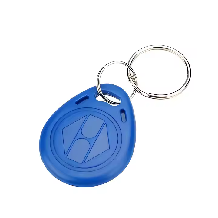 custom125khz Frequency RFID Key fob BLANK tag With plastic ABS smart Keychain hotel door access elev