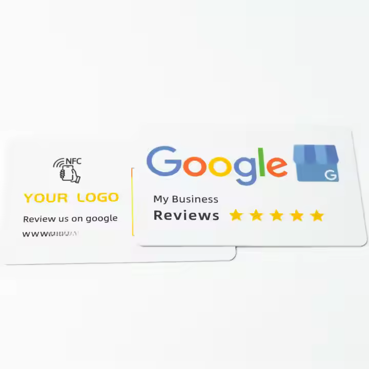 PVC google review card Hot Selling Custom Design NFC social media share Card NFC google review Card