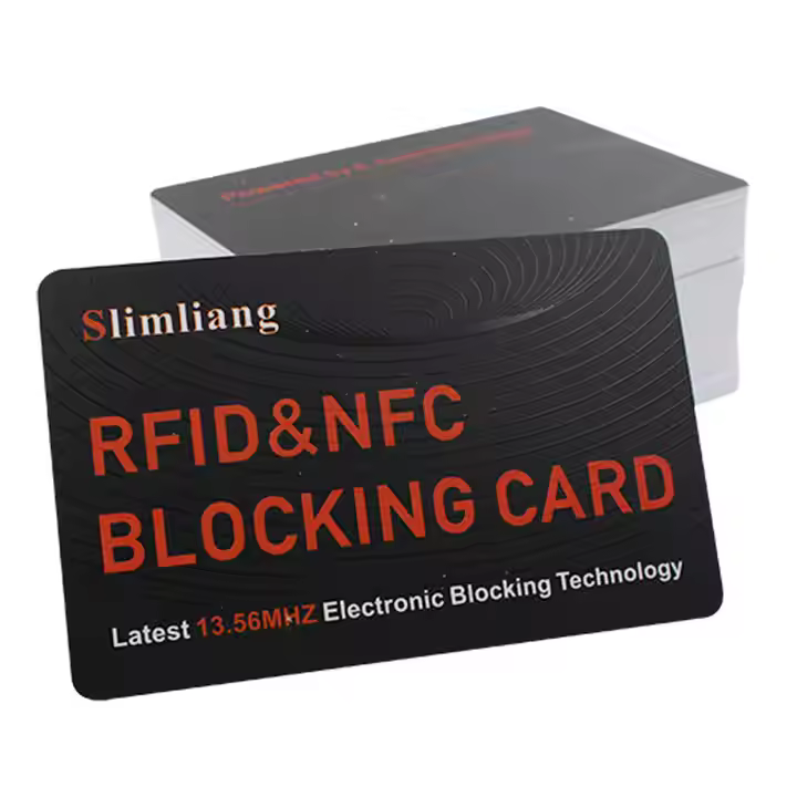 RFID NFC blocking card blocker protect id credit card PVC smart card anti hacker contactless protect
