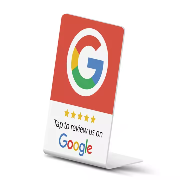 NFC Google Review pvc tap stand card gather review NTAG213NTAG215NTAG216 Reusable Smart Tap NFC & QR